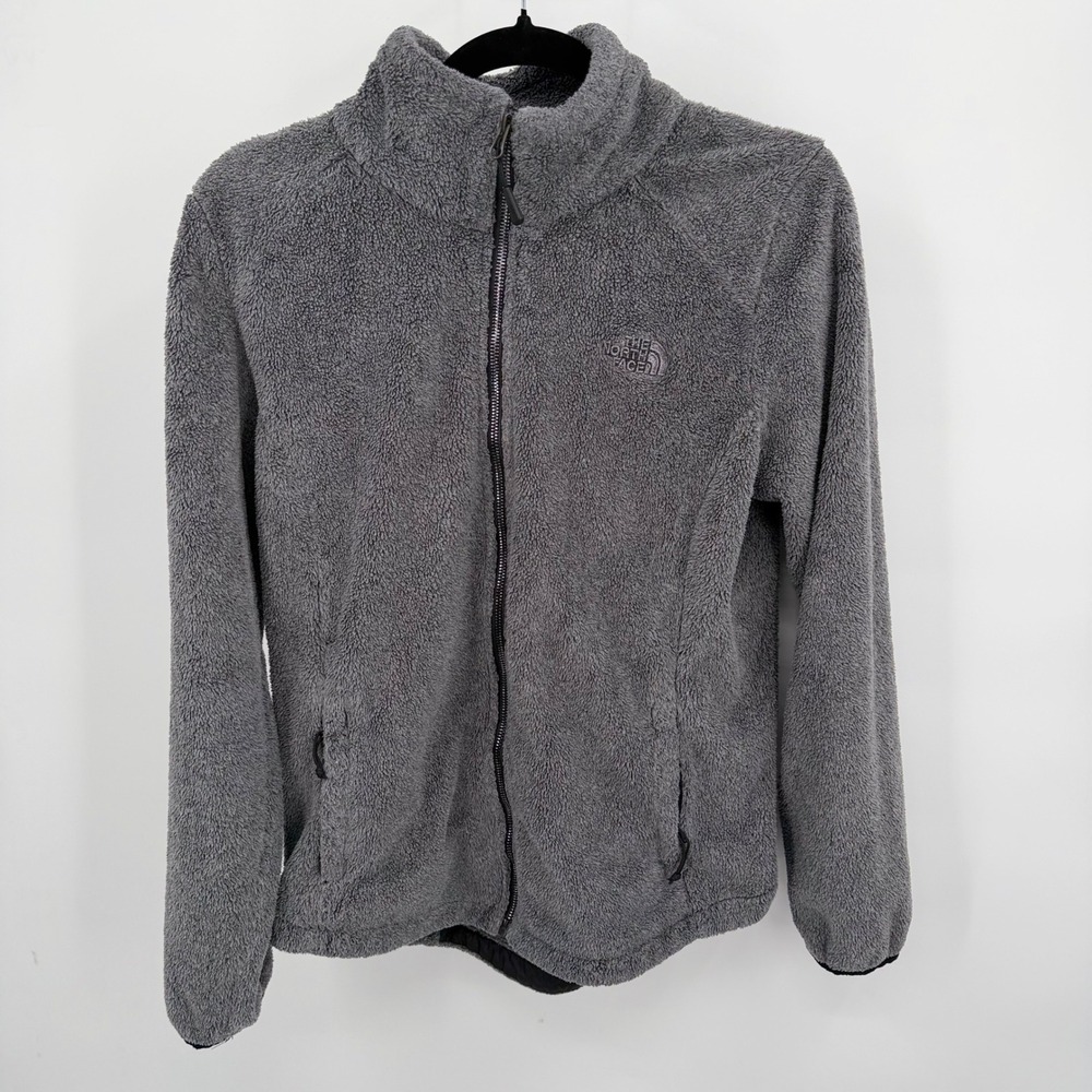 The North Face Womens S/P Jacket Charcoal Gray Osito Fleece‎ Full Zip